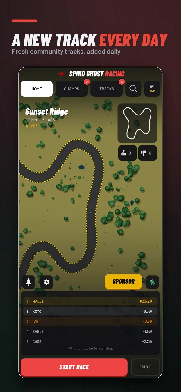 Home: a new community track every day